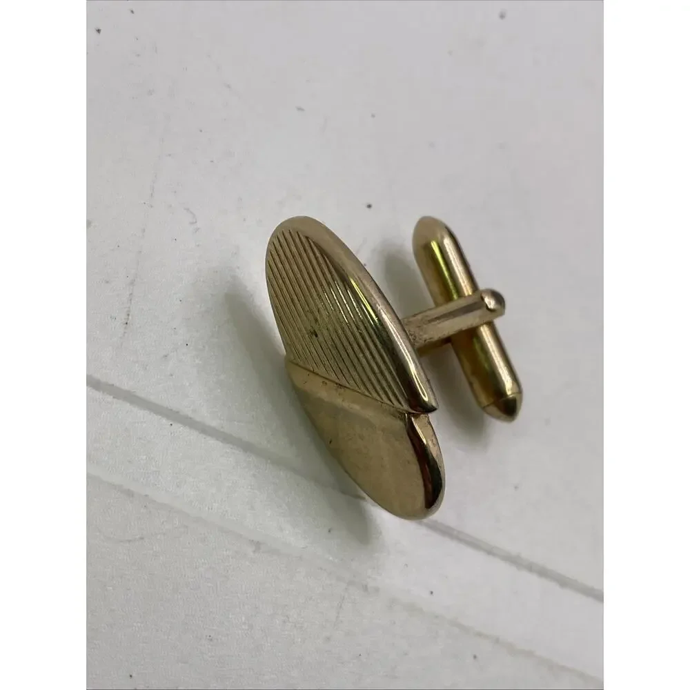 H Samuel Swank Gold Tone Cuff Links